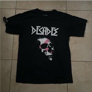 Rockstar tee decades Black Graphic T-Shirt for Men